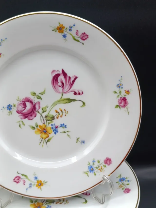 Set platos porcelana Limoges Estilo Dresden