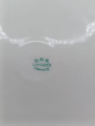 Set platos porcelana Limoges Estilo Dresden