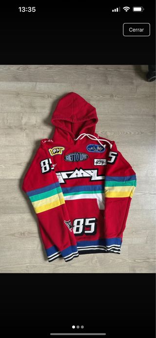 Sudadera Grimey Roja con Parches