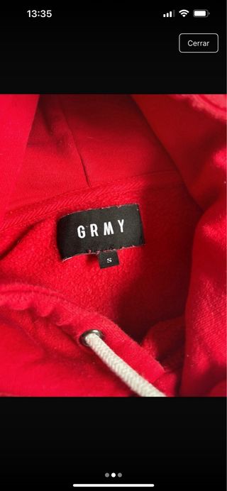 Sudadera Grimey Roja con Parches