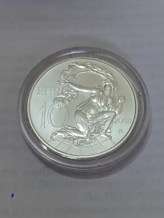5 e 10 Euro Argento 925/1000 Italiane del 2003
