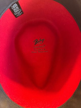 Sombrero Fedora Bailey LiteFelt Rojo