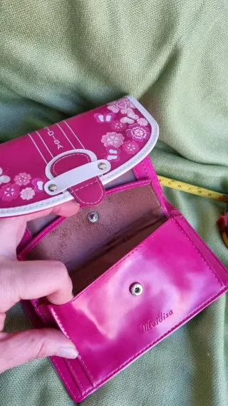 Billetera EIDISA alegre flores mariposas