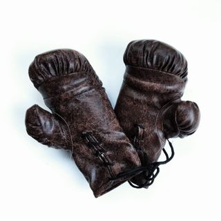 Guantes Boxeo Vintage Marrón (Atrezo Fotografía)