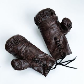 Guantes Boxeo Vintage Marrón (Atrezo Fotografía)
