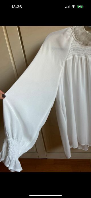Blusa Zara Blanca