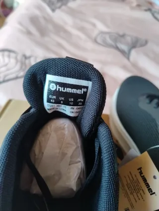 Zapatillas Hummel Hombre Negras y Blancas