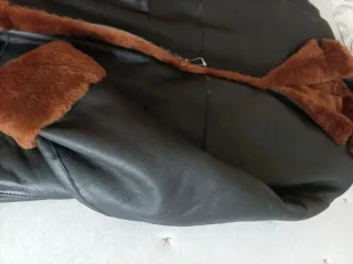 Abrigo Piel Marrón Talla L