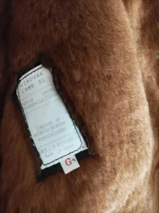 Abrigo Piel Marrón Talla L