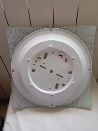 Lámpara de techo cristal y metal