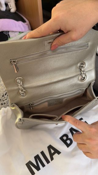 Borsa Mia Bag argento con stelle