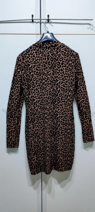 Vestito corto maculato taglia L