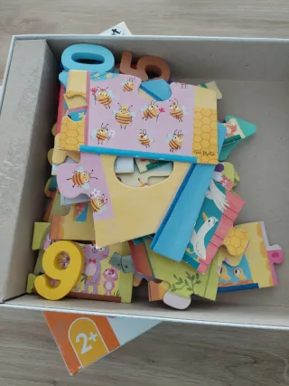 Puzzle de casas con números 1-10