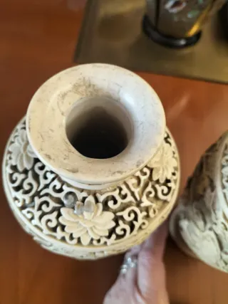 Coppia Vasi Cinesi Antichi Decorati