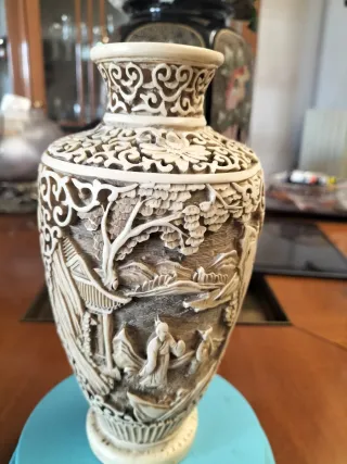 Coppia Vasi Cinesi Antichi Decorati