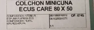 Colchón Minicuna Ecus Care