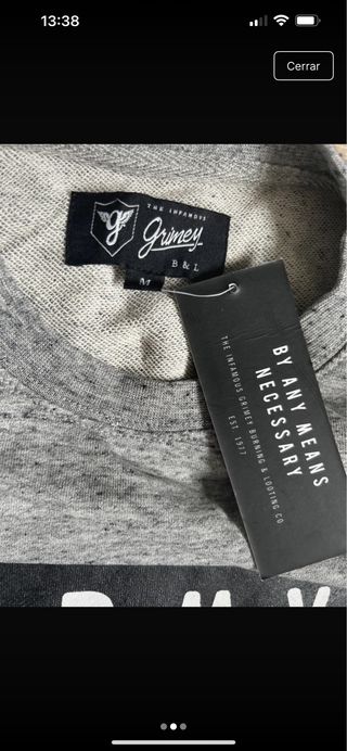 Sudadera Grimey Gris