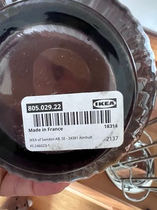 Jarrón de cristal acanalado