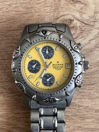 Reloj Blumar Cronógrafo Amarillo VD57 SU003