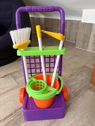 Carrito limpieza infantil con accesorios