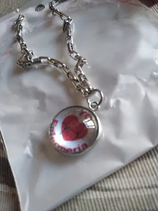 Pulsera acero amo enfermería corazón