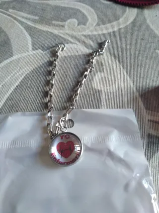 Pulsera acero amo enfermería corazón