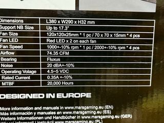 MARS GAMING MNBC2 NOTEBOOK COOLER REFRIGERADOR