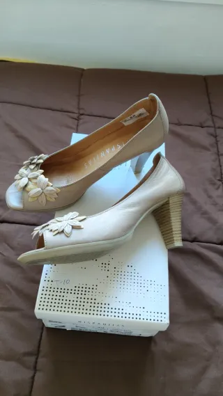 Zapatos Hispanitas Tacon Talla 39 Flores