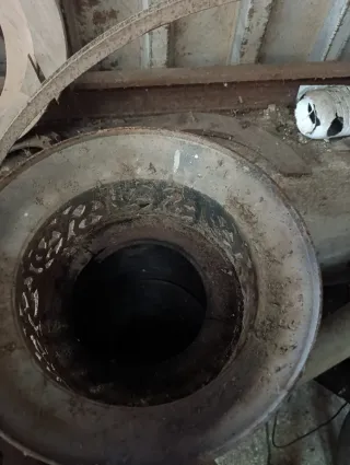 Estufa antigua de leña