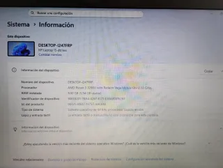 Portátil HP 15,6 pulgadas con Ryzen y Windows 11