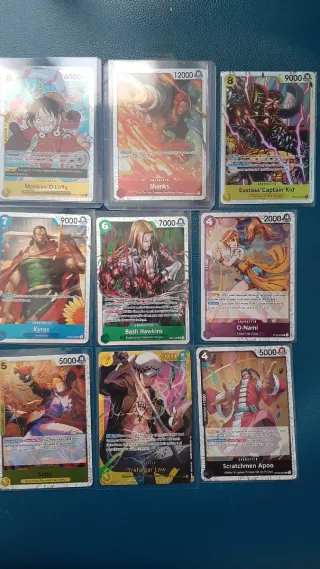 Carte One Piece - Set di 9 carte