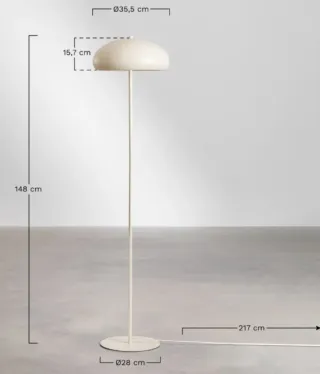 Lámpara de pie negra moderna