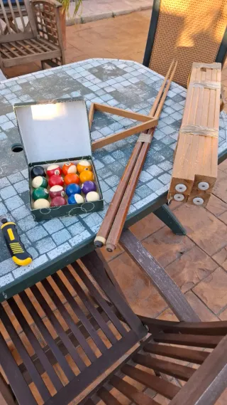 Mesa de billar 180x90 cm y de alto 80cm