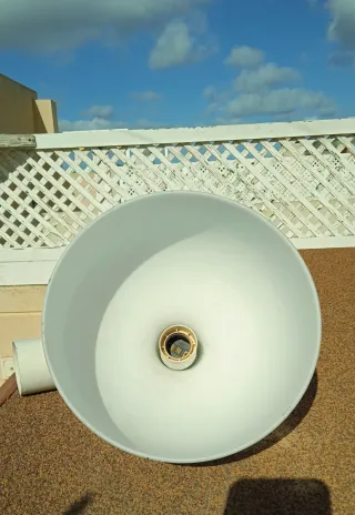 Lámpara de techo colgante blanca