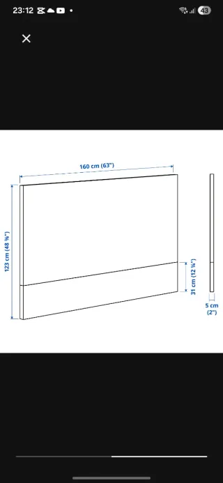 Cabecero y 2 Mesitas de noche MALM IKEA madera.