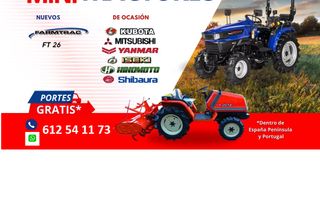 MINI TRACTORES AGRÍCOLAS 15-50 CV CON APEROS PALA