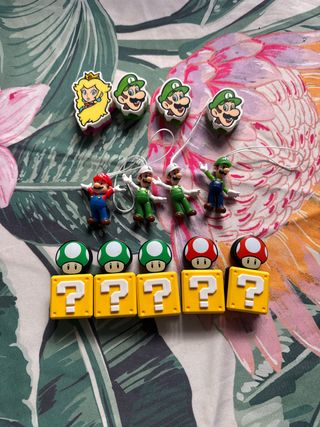 Figuras y bloques Mario Bros Kinder Sorpresa