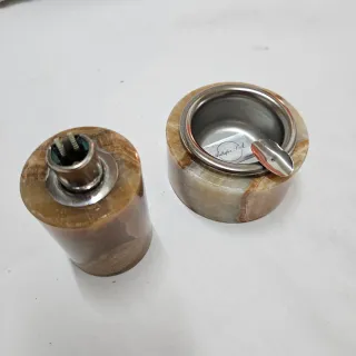 Encendedor y cenicero mármol - SIN ESTRENAR