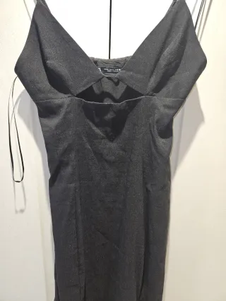 Vestido Largo Zara Negro Talla XS