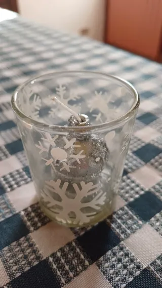 Candele decorative oro con stella