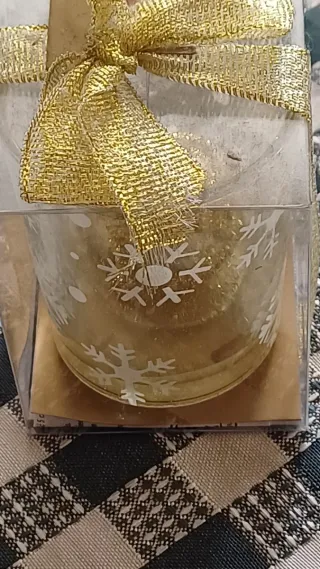 Candele decorative oro con stella