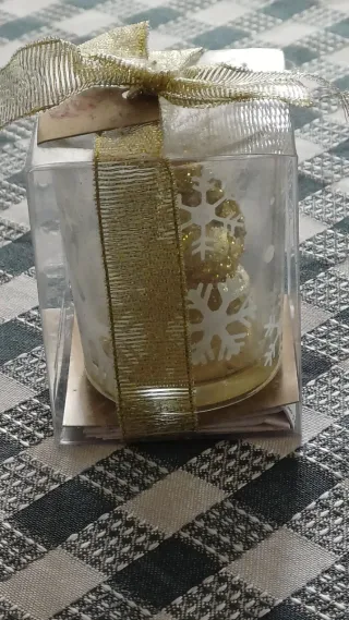 Candele decorative oro con stella