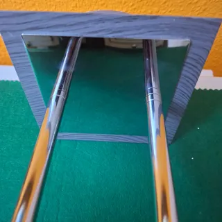 Lámpara de techo cristal y metal