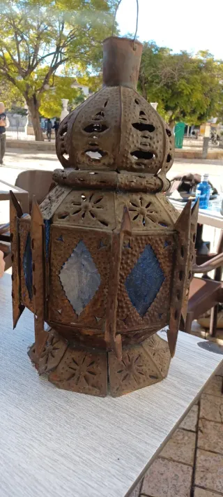 Lámpara Marroquí Metal Forja