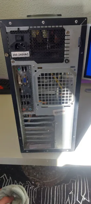 Torre PC Negra y Azul