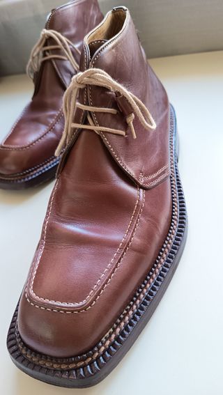 Stivaletti Pelle Marrone Uomo Tg. 44