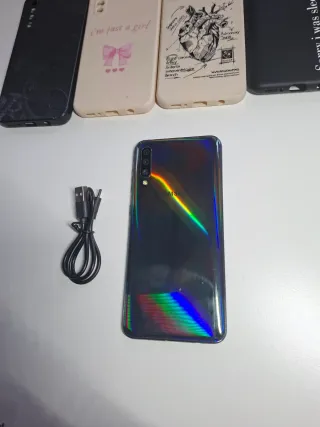 Samsung Galaxy A50 128GB Negro/Multicolor + fundas