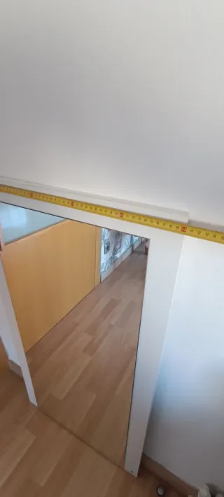 Espejo de pared madera y cristal