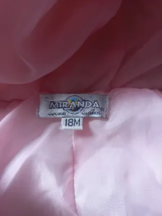 Chaqueta niña rosa con capuchaMarca Miranda .T 18M