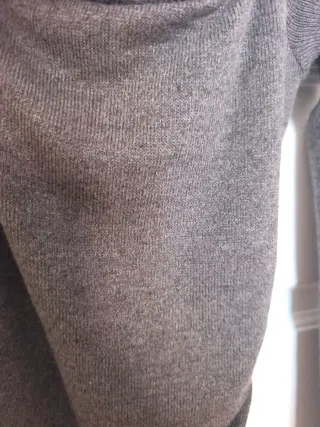 Vestido gris drapeado talla M